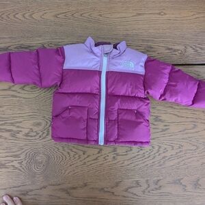 / SOLD / The North Face - 12-18M - Two-Tone Pink Puffer Jacket